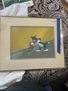 Tom and Jerry Framed Animation Cel genuine